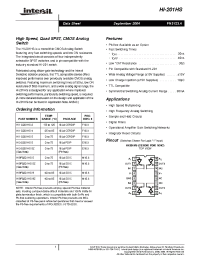 Datasheet HI9P0201HS-9 производства Intersil